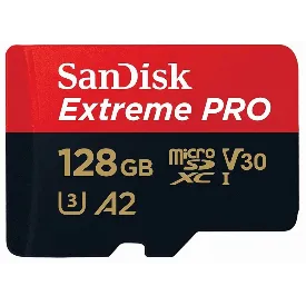 Карта памяти microSDXC UHS-I U3 SanDisk Extreme Pro, 128 Гб (SDSQXCD-512G-GN6MA)